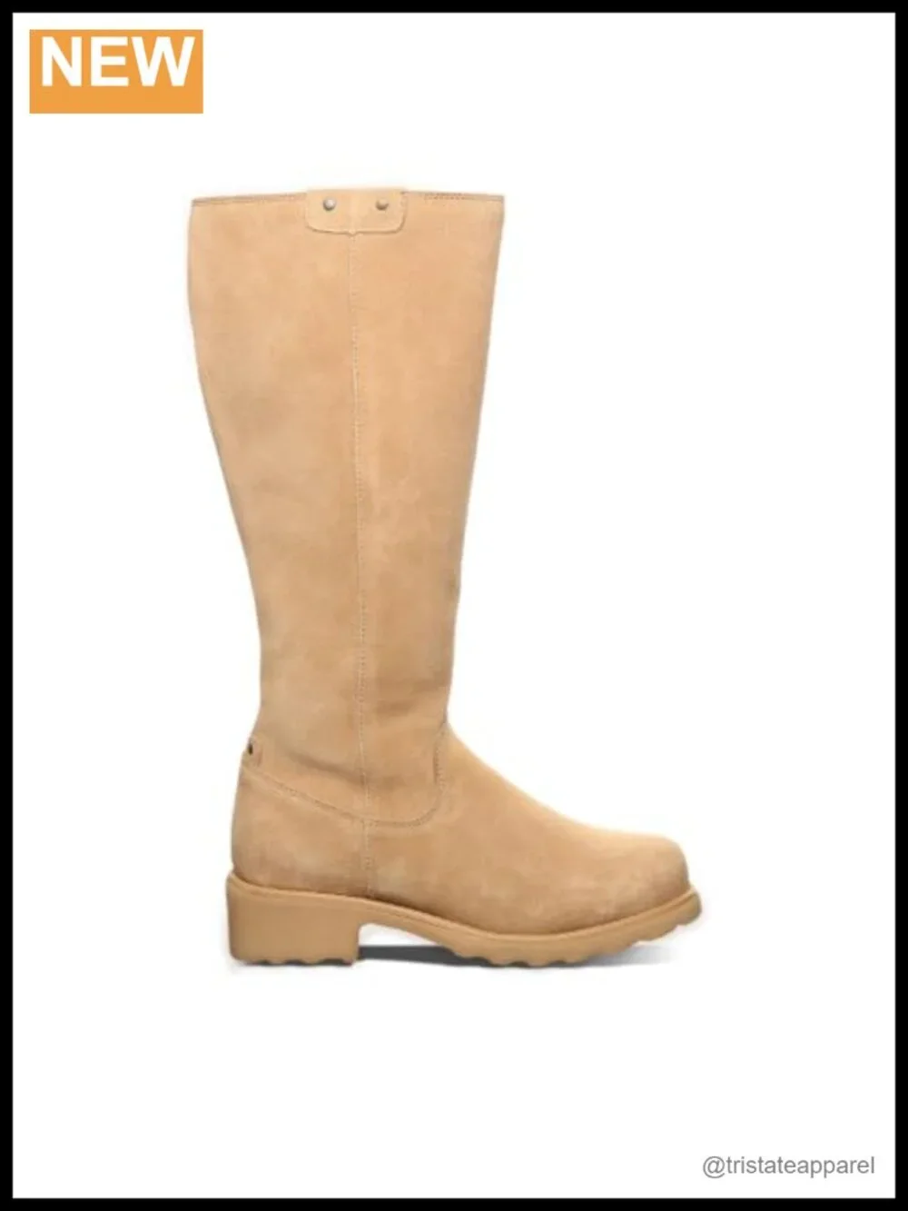 Women's Mid-Calf Suede Zip Winter Boots Sherpa Lining